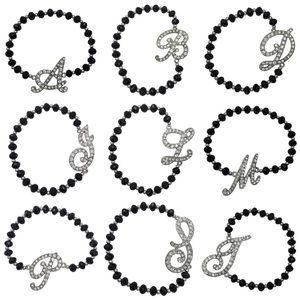 🍀 Initial Monogram Stretch Bracelet